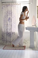 Bunny Toile Patterned Shower Curtain