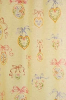 Locket Frame Patterned Shower Curtain