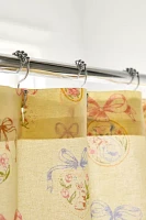 Locket Frame Patterned Shower Curtain