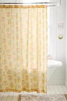 Locket Frame Patterned Shower Curtain