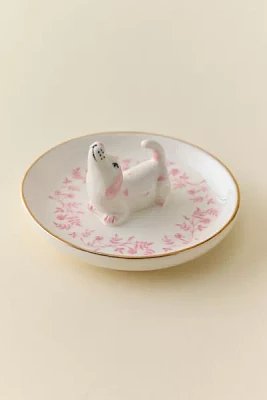 Piper Dachshund Ceramic Ring Dish
