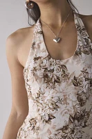 Lioness Westwood Draped Halter Tie Maxi Dress