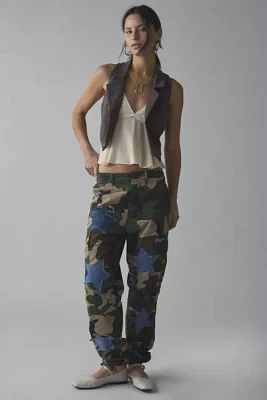 ReMADE By UO Star Patched Camo Cargo Pant