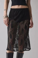 ReMADE By UO Sheer Lace Midi Skirt