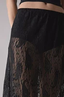 ReMADE By UO Sheer Lace Midi Skirt