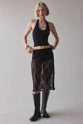 ReMADE By UO Sheer Lace Midi Skirt