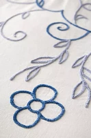 Lola Floral Chenille Embroidered Duvet Cover