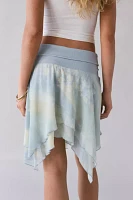 Kimchi Blue Finley Low-Rise Asymmetrical Hanky Hem Midi Skirt