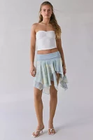 Kimchi Blue Finley Low-Rise Asymmetrical Hanky Hem Midi Skirt