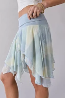 Kimchi Blue Finley Low-Rise Asymmetrical Hanky Hem Midi Skirt