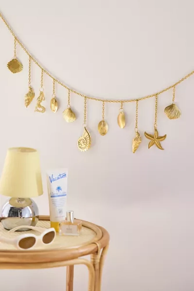 Gold Shell Garland Wall Hanging