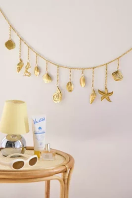 Gold Shell Garland Wall Hanging