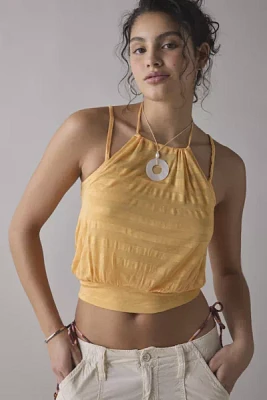 BDG Ocean Boulevard Cinched Halter Layered Tank Top