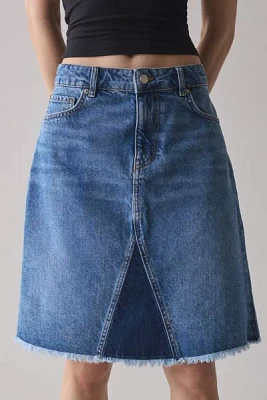 BDG Knee-Length Denim Midi Skirt