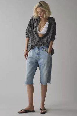 ReMADE By UO Wrangler Slouch Denim Jort