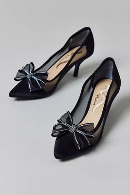 Vintage Cap Toe Bow Kitten Heel Size 6.5 Prom Shoe