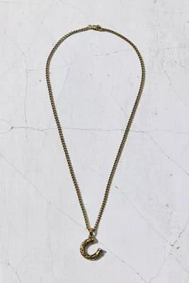 Horseshoe Pendant Stainless Steel Necklace