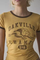 Oakville Bulldogs Graphic Ringer Baby Tee
