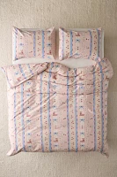 Molly Floral Striped Patterned Duvet Cover Set