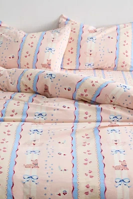 Molly Floral Striped Patterned Duvet Cover Set