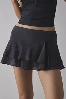 Kimchi Blue Ivy Tiered Ruffle Low-Rise Mini Skort