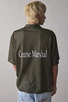 Students Golf Course Mashall Graphic Mesh Polo Shirt