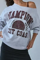West Coast Champions Oversized Off-The-Shoulder Sweatshirt