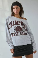 West Coast Champions Oversized Off-The-Shoulder Sweatshirt