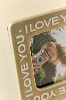 I Love You Slogan Text Ceramic 5” Square Picture Frame