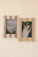 Striped Resin 4” x 6” Picture Frame