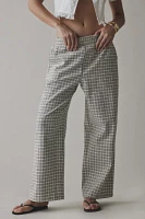 ReMADE By UO Remnants Check Gingham Pull-On Pant