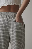 ReMADE By UO Remnants Check Gingham Pull-On Pant