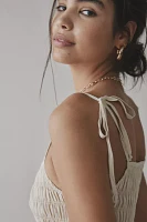 ReMADE By UO Made LA EcoVero™ Linen Smocked Maxi Dress