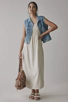 ReMADE By UO Made LA EcoVero™ Linen Smocked Maxi Dress