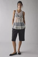 Kimchi Blue Cleo Sheer Embroidered Lace Babydoll Tank Top