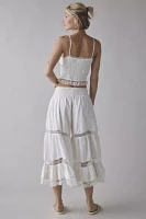 Kimchi Blue Cressida Lace-Trim Ruffle Bloomer Pant