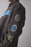 XLARGE Patched Flannel Long Sleeve Shirt