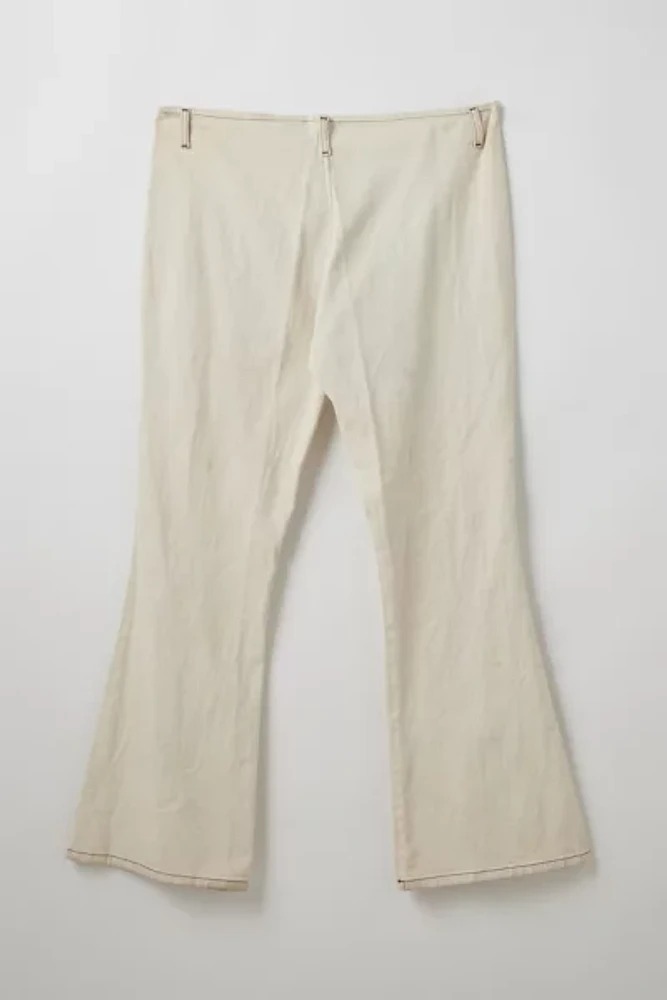 Vintage By Madalyn Newell Stitched Low-Rise Flare Pant
