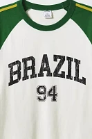Brazil Graphic Raglan Tee