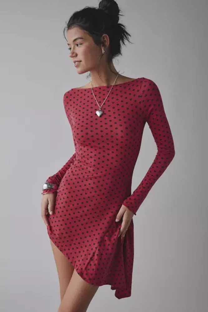 CAMPBELL&KRAMER X ReMADE By UO Exclusive Demeter Boatneck Mini Dress