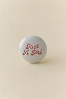 Just A Girl Ceramic Knob/Wall Hook