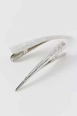 Metal Alligator Hair Clip Set