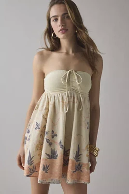 Kimchi Blue Pia Convertible Tie Bandeau Babydoll Mini Dress