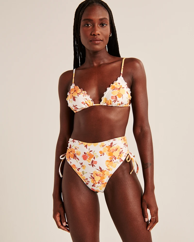 Cinch Tie High-Waist High-Leg Cheeky Bottom