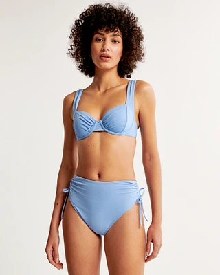 Cinch Tie High-Waist High-Leg Cheeky Bottom