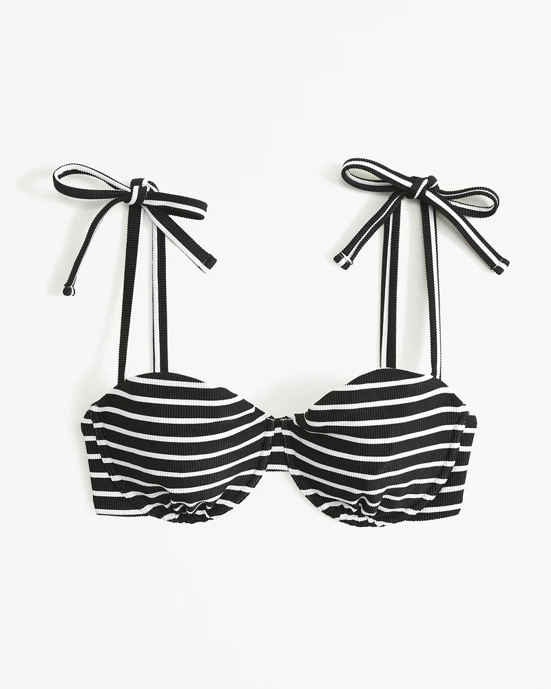 Curve Love Tie-Strap Underwire Bikini Top