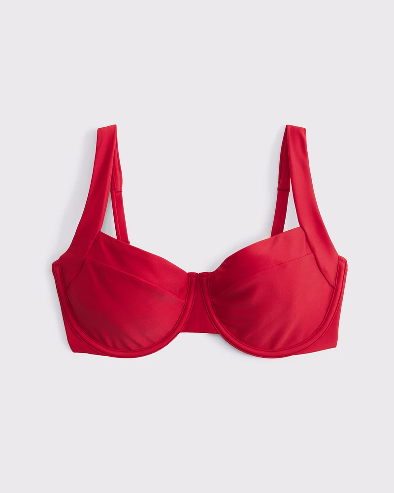 Curve Love Wide Strap Underwire Bikini Top