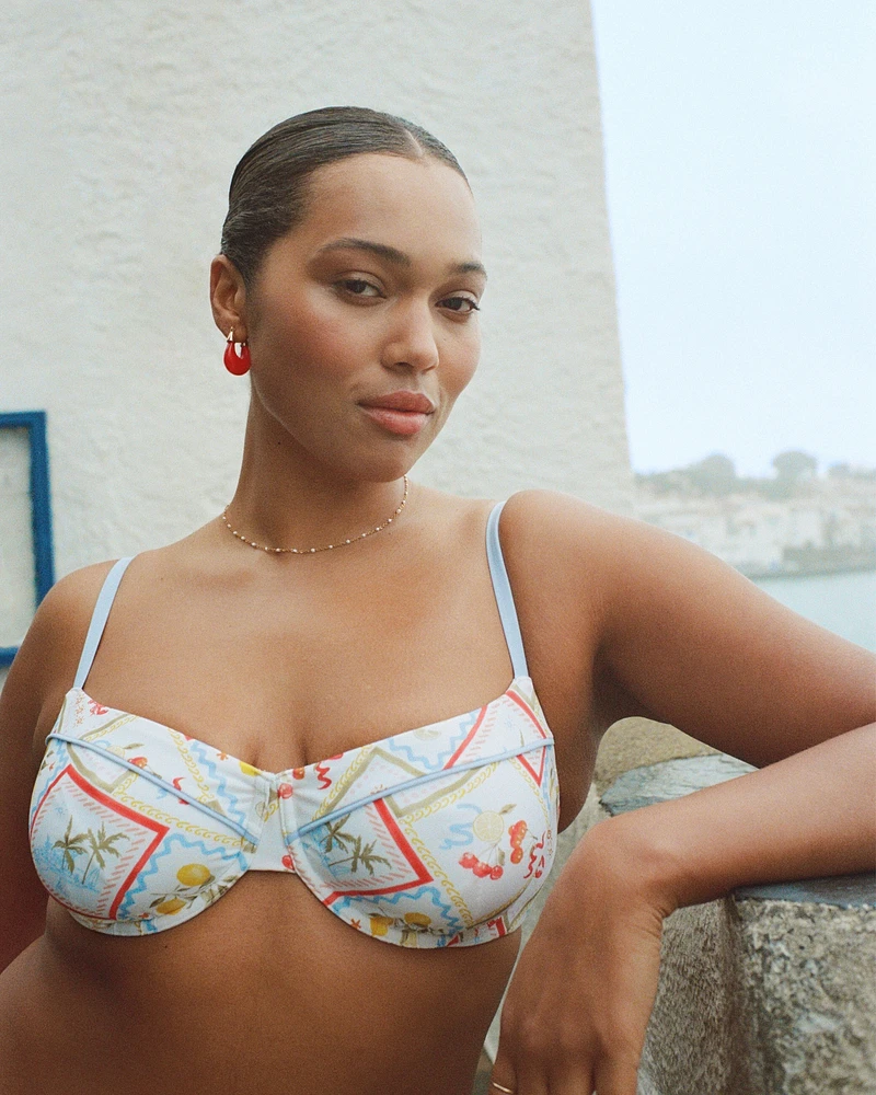 Curve Love Balconette Underwire Bikini Top