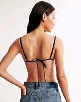 Straight Neck Bralette Swim Top