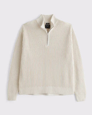 Oversized Quarter-Zip Sweater